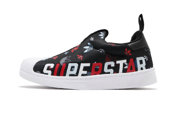 Adidas Originals SUPERSTAR 360 X C Low Top Kids' Skateboarding Shoes Black White Red Children Aged 3 7 Years Old