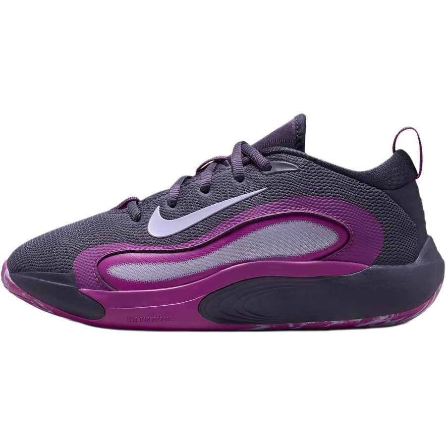Nike Nike ISOFLY Comfortable Low top Children's Basketball Shoes Purple Kids'