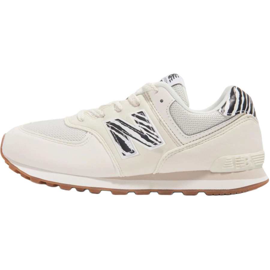New Balance New Balance NB 574 Low top Kids Lifestyle Shoes Ivory White/Black Teenagers