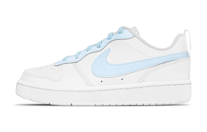 Nike Nike Court Borough Low 2 Low top Kids' Skateboarding Shoes White Blue Teenagers