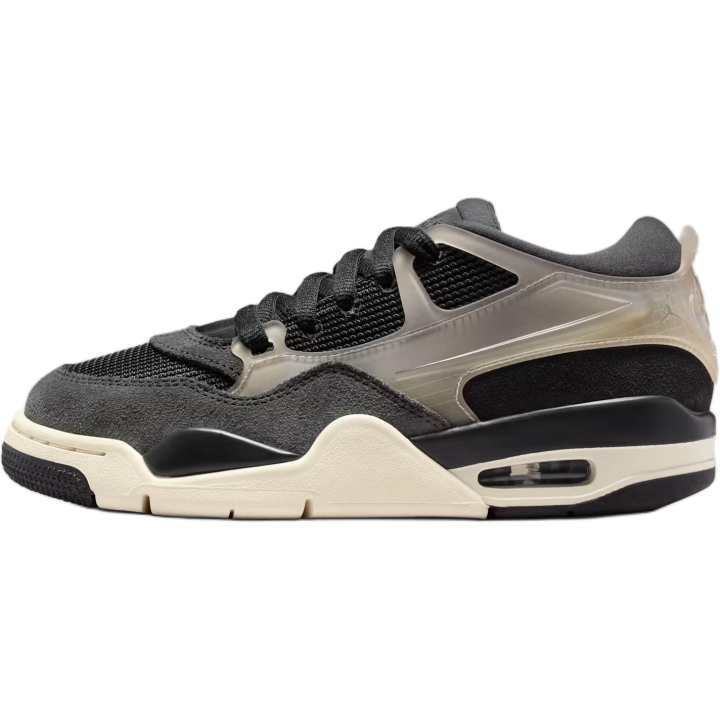 Jordan Jordan x PSG Air Jordan 4 Low top Basketball Shoes Black Unisex