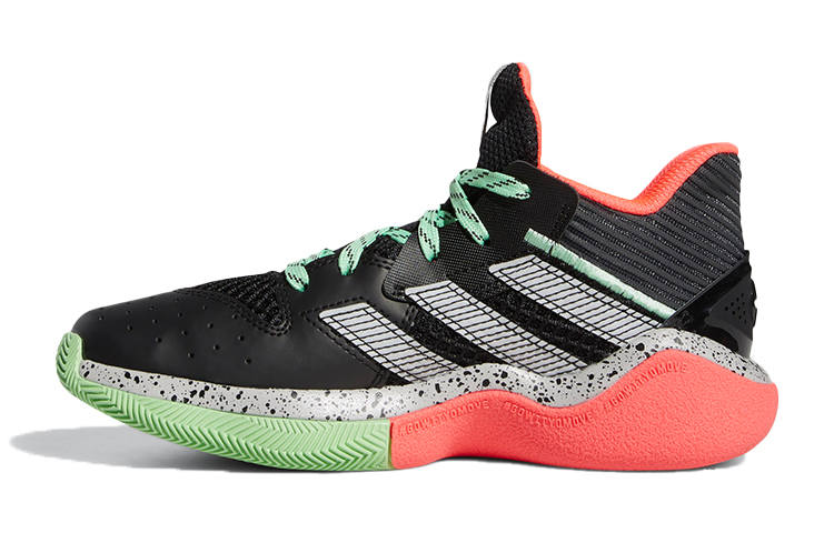 Adidas Adidas Harden Stepback 1 Breathable Low top Children's Basketball Shoes Black Green Red Teenagers