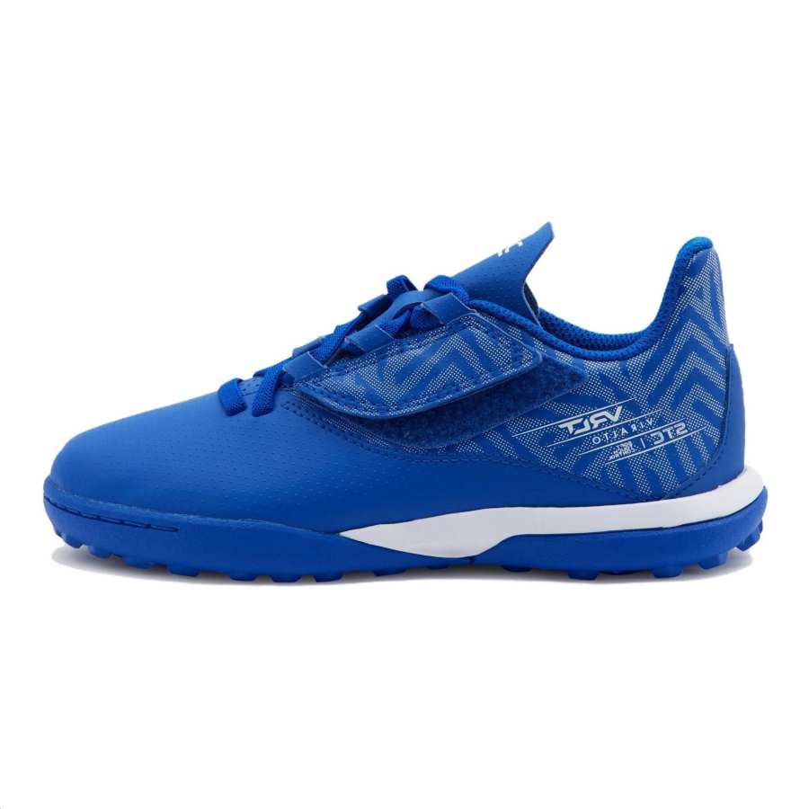 DECATHLON Viralto I Slip Resistant Abrasion Resistant Slip Resistant Abrasion Resistant Low top Kids' Soccer Shoes Blue