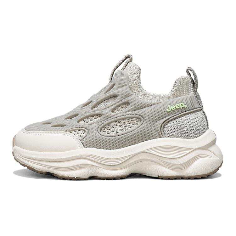 Jeep Cushioning Breathable Cushioning Breathable Kids Lifestyle Shoes Beige Green Kids'