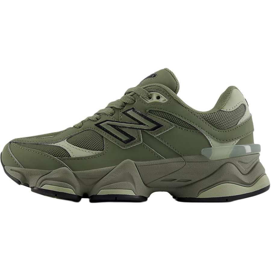New Balance New Balance NB 9060 Breathable Low top Kids Lifestyle Shoes Olive Green/Black Teenagers