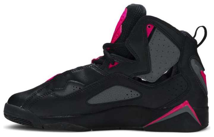Jordan Jordan True Flight Black Dark Grey Deadly Pink GS