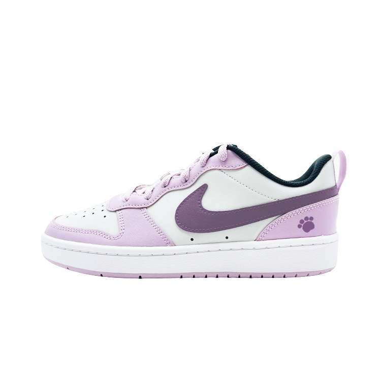 Nike Nike Court Borough Vivid Purple Charm Synthetic Leather Abrasion Resistant Slip Resistant