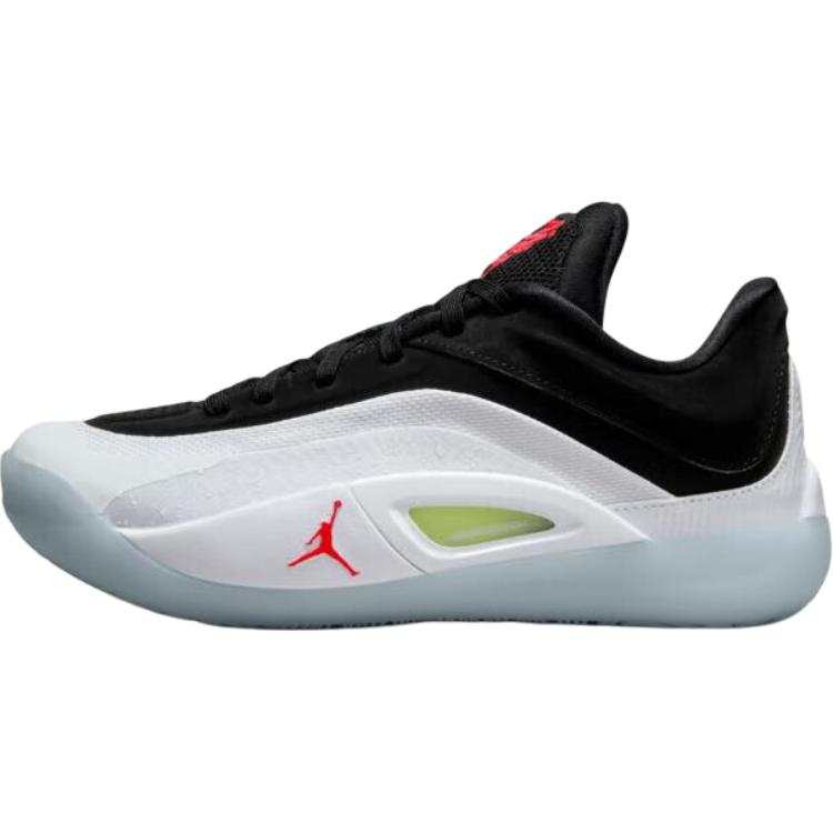 Jordan Jordan Zion 4 Synthetic Leather, Textile Low top Basketball Shoes Black White Unisex