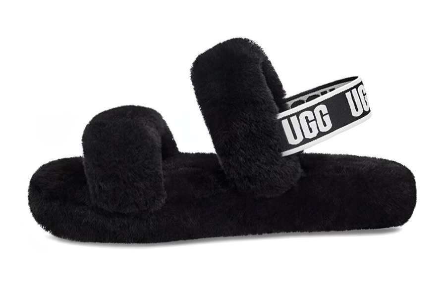 UGG UGG Oh Yeah Children's Sandals Black Teenagers
