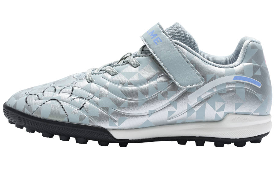 KELME Master 2.0 Slip Resistant Abrasion Resistant Low top Soccer Shoes Light Gray Kids'