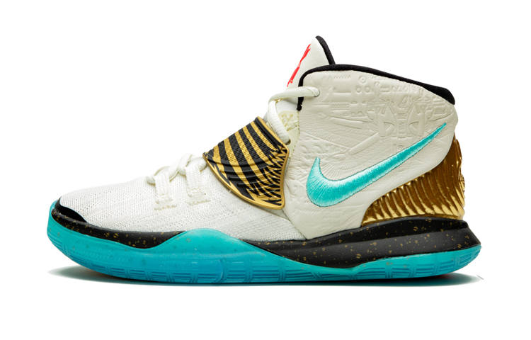 Nike Nike Kyrie 6 Mid top Children's Basketball Shoes Yellow Children Aged 3 7 Years Old