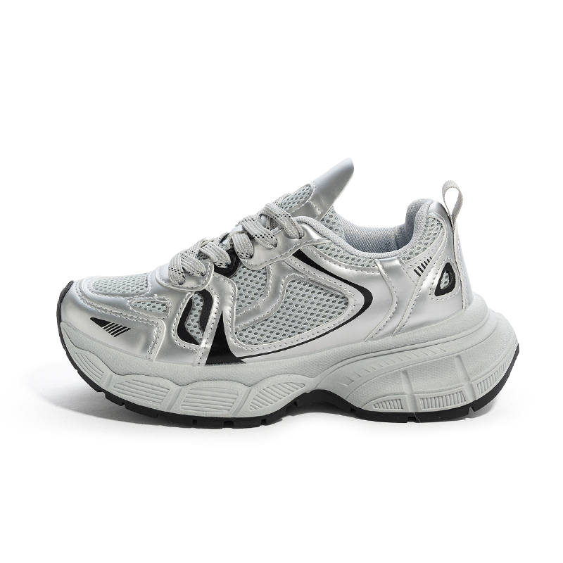 Babaya Slip Resistant And Breathable Low top Chunky Sneakers Women's Gray