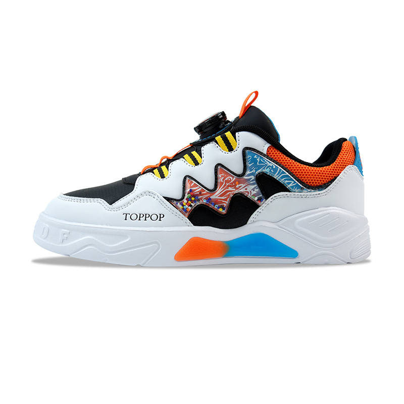 TUOBAO Low top Kids' Skateboarding Shoes Black And White Orange Kids'