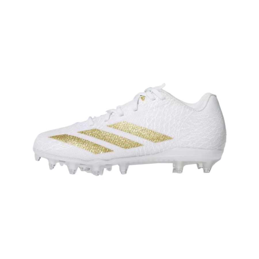 Adidas Adidas ADIZERO ELECTRIC 2 Soccer Shoes Cloud White/Metal Gold/Cloud White Kids'