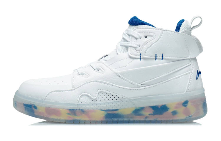 Li-Ning YOUNG Li Ning YOUNG 937 Casual High top Skateboard Shoes Standard White Unisex