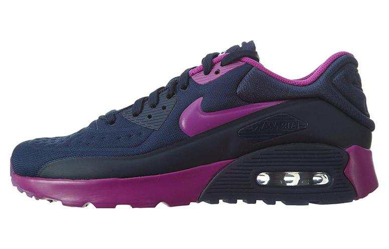 Nike Nike Air Max 90 Ultra SE Cushioning Low top Sports Casual Shoes Black Purple Unisex