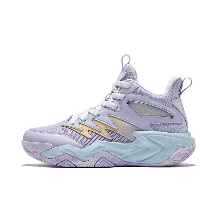 ERKE KIDS Synthetic Leather, Textile Slip Resistant, Abrasion Resistant, Rebound, Breathable, Support High top