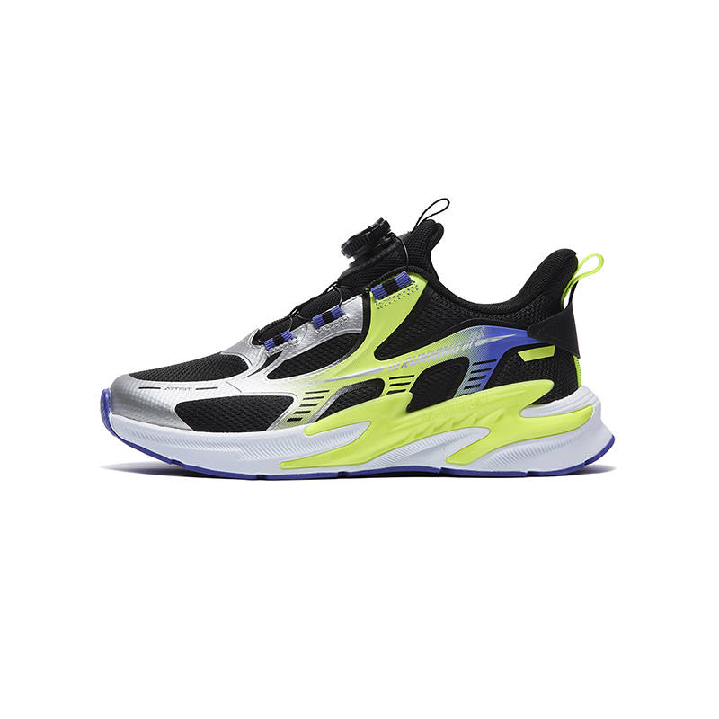361°KIDS Running Shoes Black Silver Purple Teenagers