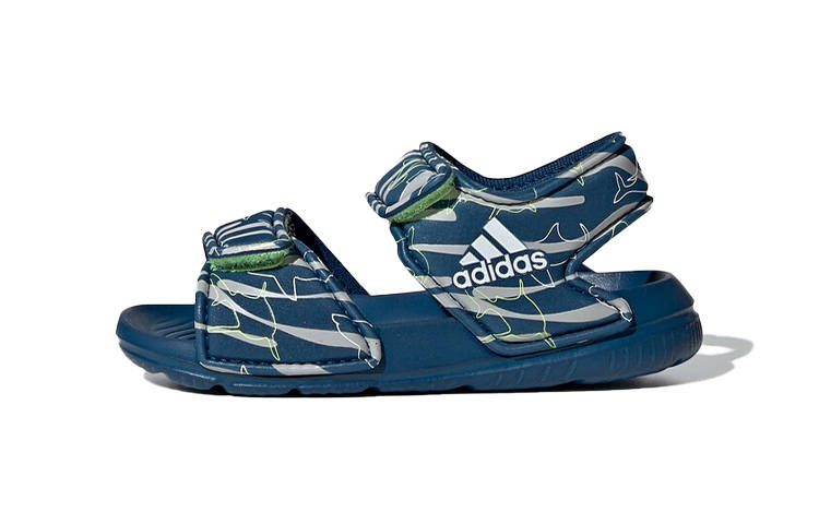 Adidas Adidas Altaswim Slip Resistant Anti Kick Slip Resistant Anti Kick Low top Toddler Shoes Blue Green Infant And Toddler