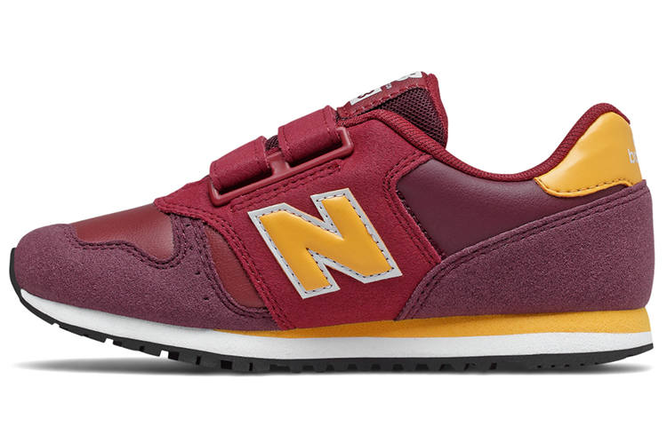 New Balance New Balance NB 373 Hook And Loop Comfortable Cushioning Low top Casual Shoes Red Yellow Kids'