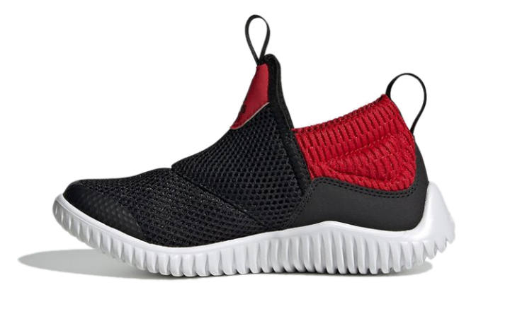 Adidas Adidas Rapidazen C Breathable Slip Resistant Cushioning Low top Kids' Running Shoes Black Red