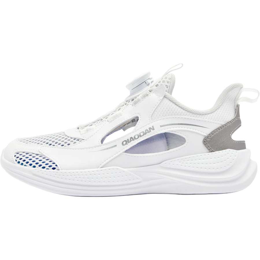 QIAODAN Back Rise 3.0 Textile, Synthetic Leather Low top Running Shoes White Unisex
