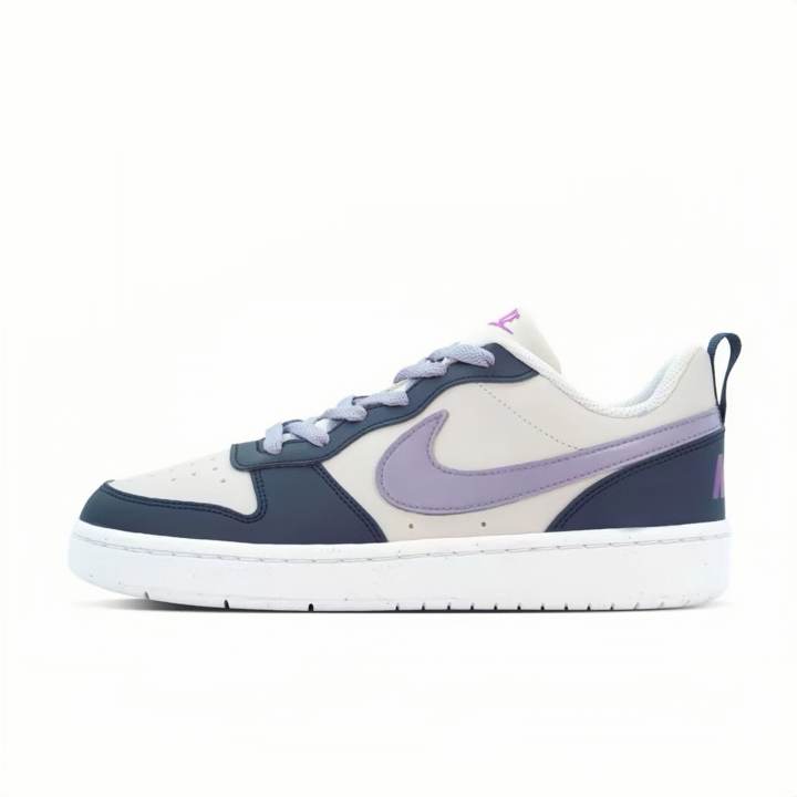 Nike Nike Court Borough Synthetic Leather Cushioning Abrasion Resistant Cushioning, Wear Resistant Low top