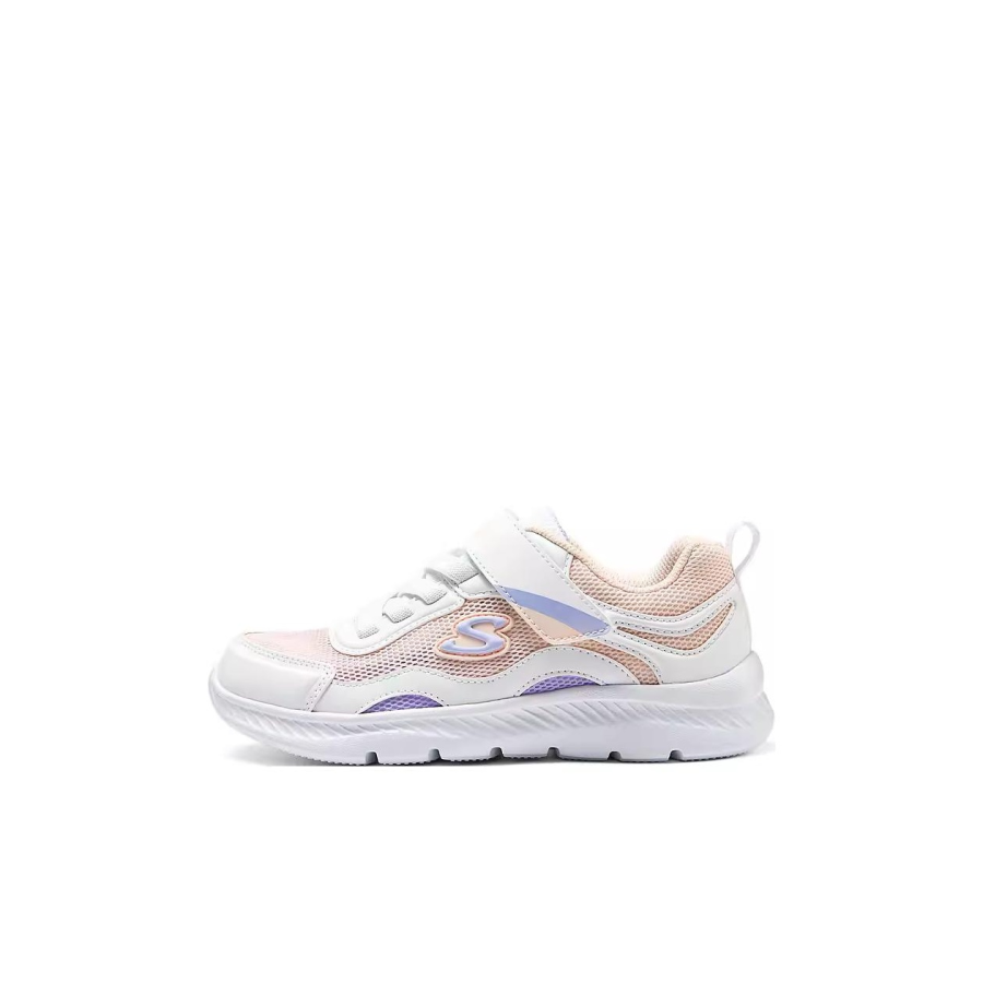 Skechers Kids BOYS Comfortable Slip Resistant, Anti Kick, Rebound, Breathable Low top Kids' Training Shoes Pink White