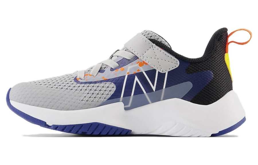 New Balance New Balance V2 Bungee Lace With Top Strap Comfortable Anti kick Low top Kids' Running Shoes Gray Black Unisex