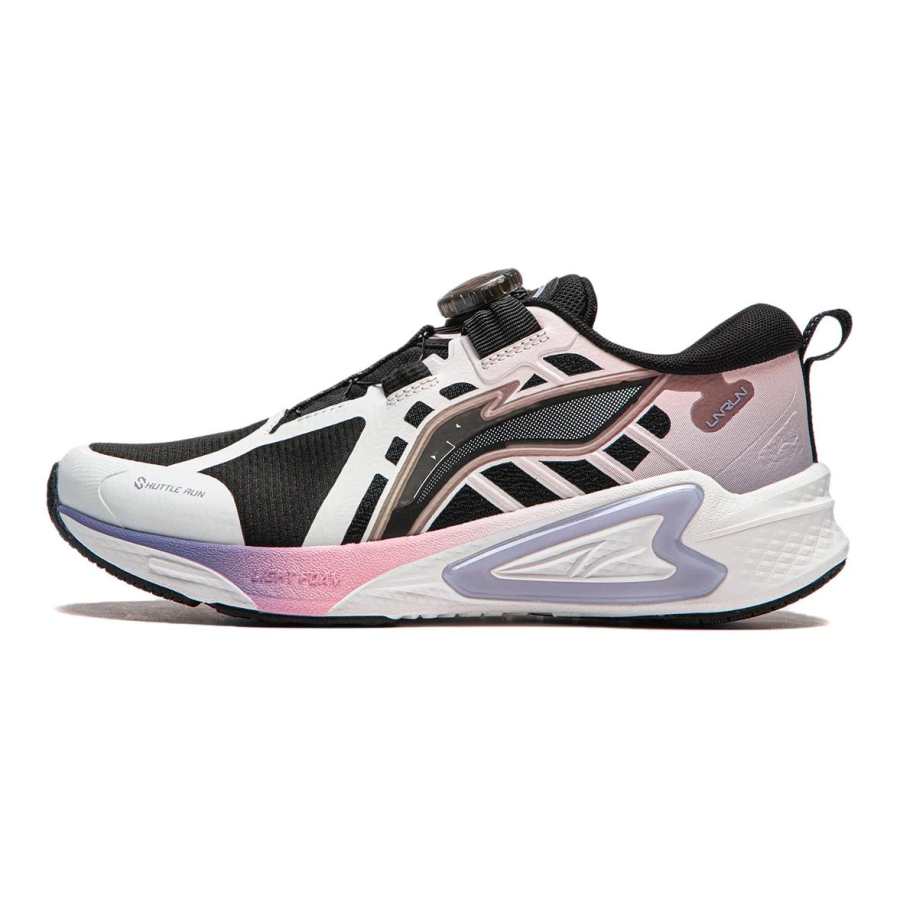 Li-Ning YOUNG Li Ning YOUNG Rosefinch 1.0 Comfortable And Trendy Low top Running Shoes Black Pink White Unisex