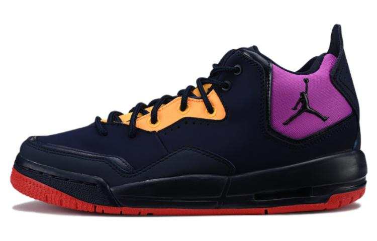 Jordan Jordan Courtside 23 Slip Resistant Cushioning Abrasion Resistant Mid top Casual Shoes Black Unisex
