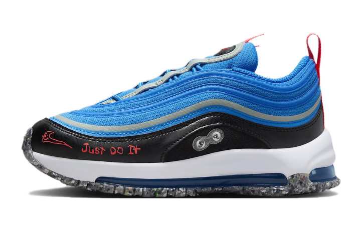 Nike Nike Air Max 97 Kids Lifestyle Shoes Blue Teenagers