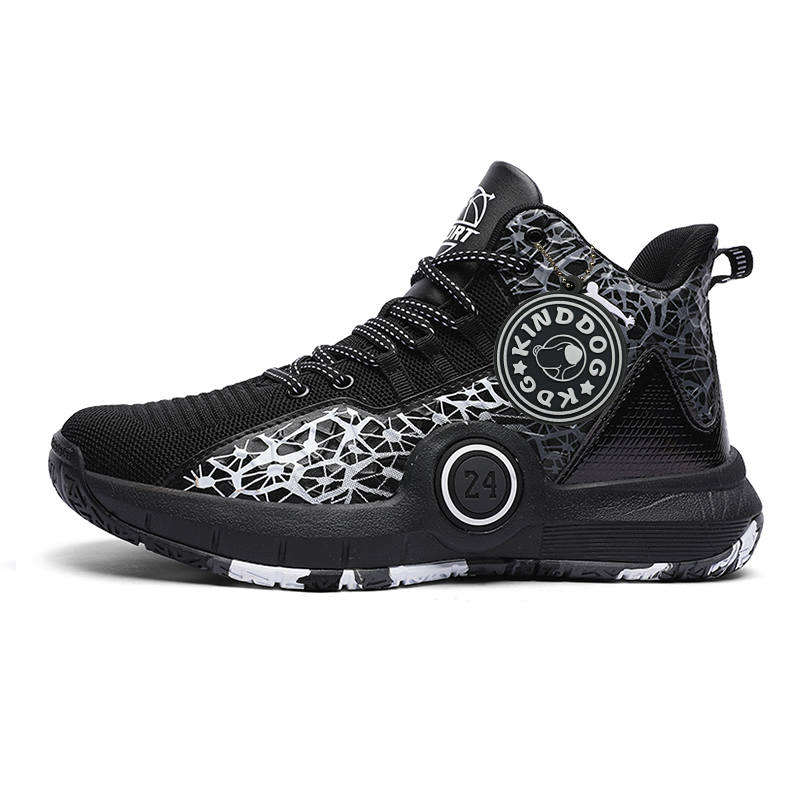 KINDDOG Slip Resistant And Breathable Slip Resistant And Breathable Mid top Children's Basketball Shoes Kids'