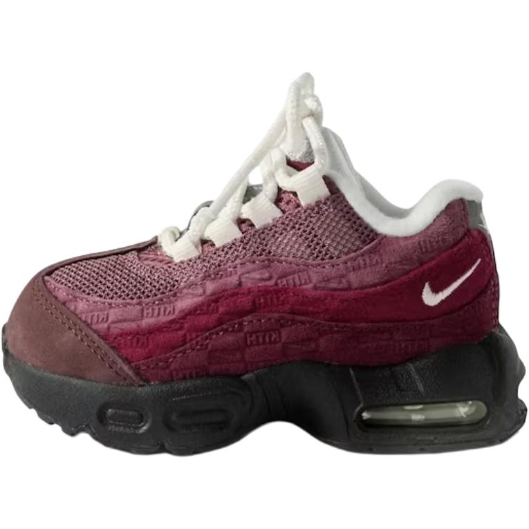 Nike KITH x Nike Air Max 95 Low top Toddler Shoes Dark Burgundy Infant And Toddler
