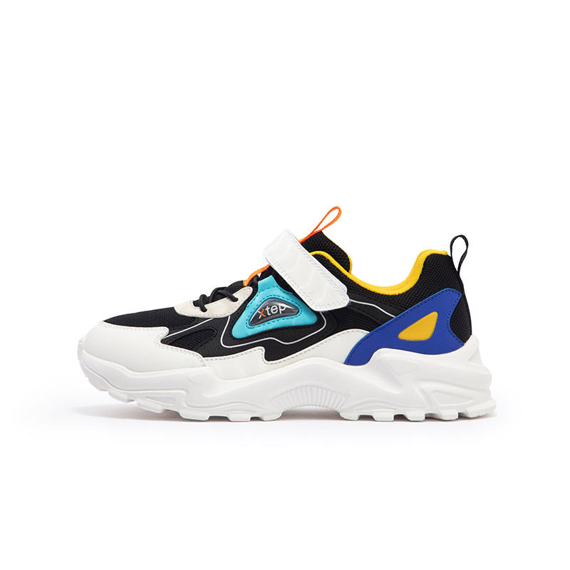 XTEP XTEP Comfortable Low top Running Shoes Black White Blue Unisex