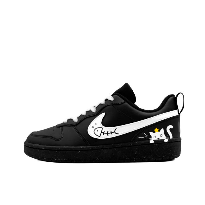 Nike Nike Court Borough Stealing Fish Kitten Synthetic Leather Slip Resistant Abrasion Resistant