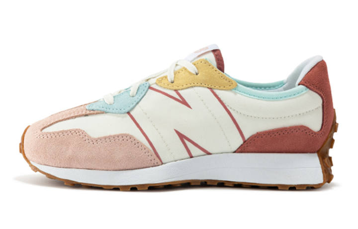 New Balance New Balance 327 White Oyster Pink Gum GS