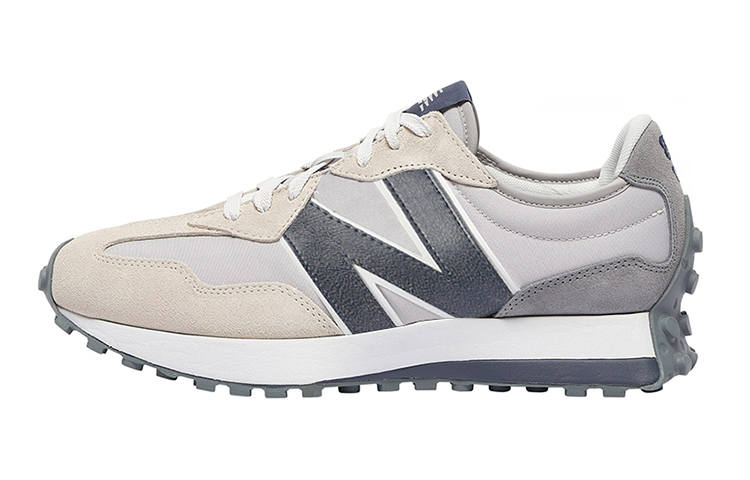 New Balance New Balance x Foot Locker NB 327 Grey Day Cushioning Abrasion Resistant Breathable Low top Kids' Running Shoes