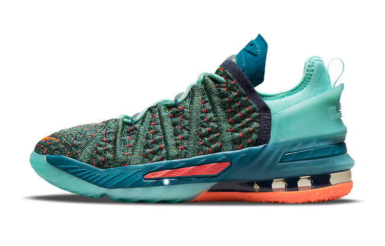 Nike Nike Lebron 18 We Are Family Low top Performance Basketball Shoes Lake Green Unisex