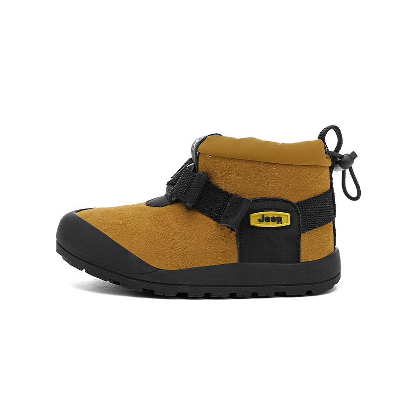 Jeep Synthetic Leather Slip Resistant Anti Kick Abrasion Resistant Thermal High top Kids' Snow Boots Teenagers