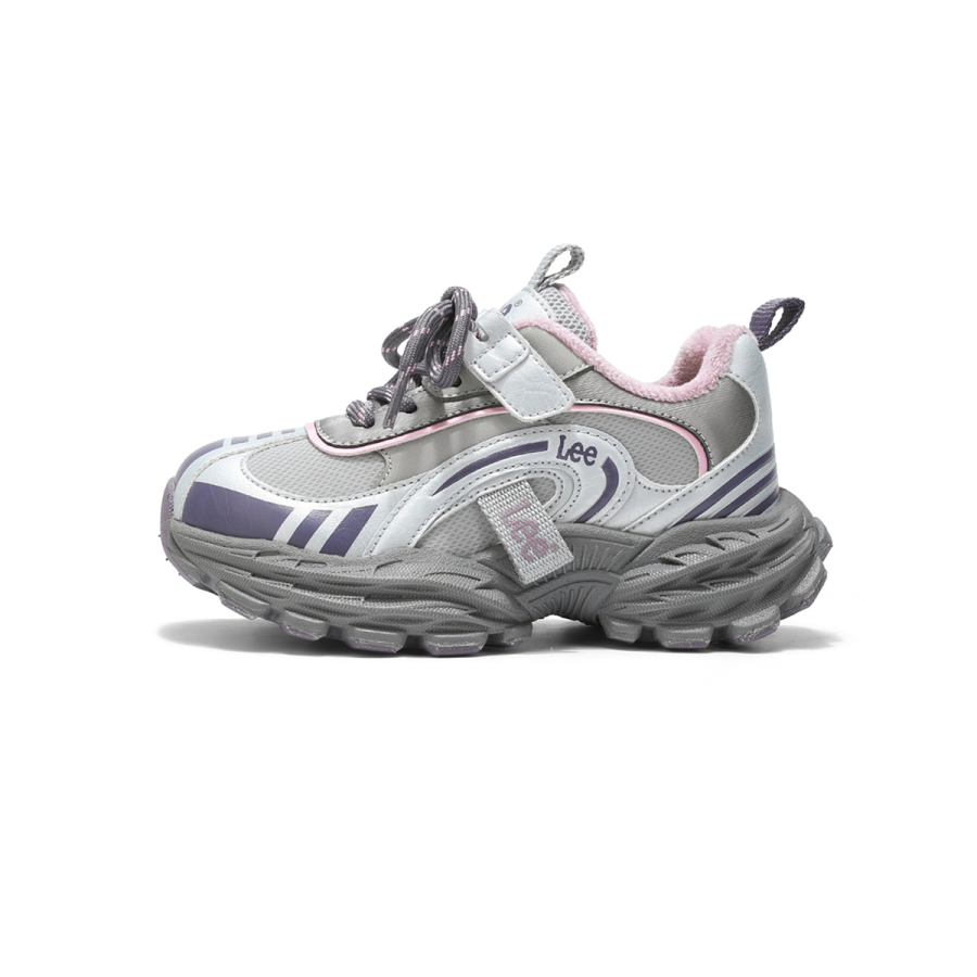 LEE KIDS Fleece Lined Lining Comfortable Cushioning Lightweight Fashion Street Low top Athletic Shoes Purple Kids'