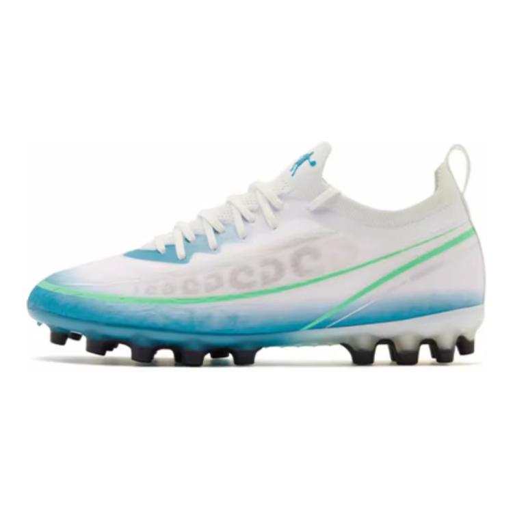QIAODAN Low top Soccer Shoes White Green Teenagers