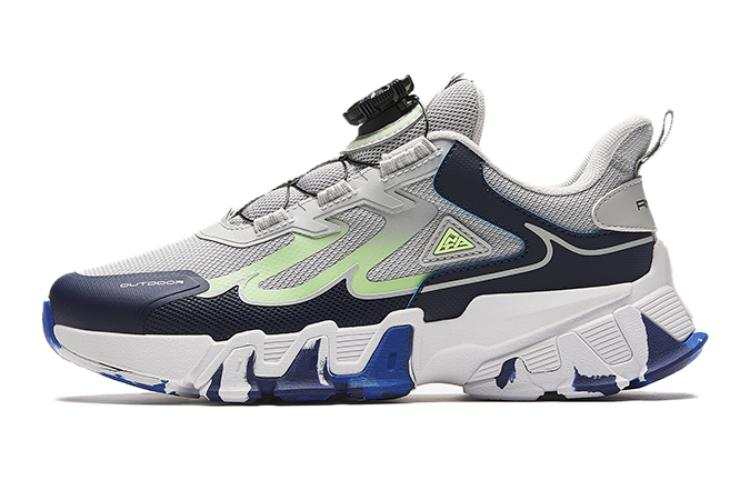 Antakids Slip Resistant Cushioning Abrasion Resistant Lightweight Low top Running Shoes White Blue Teenagers