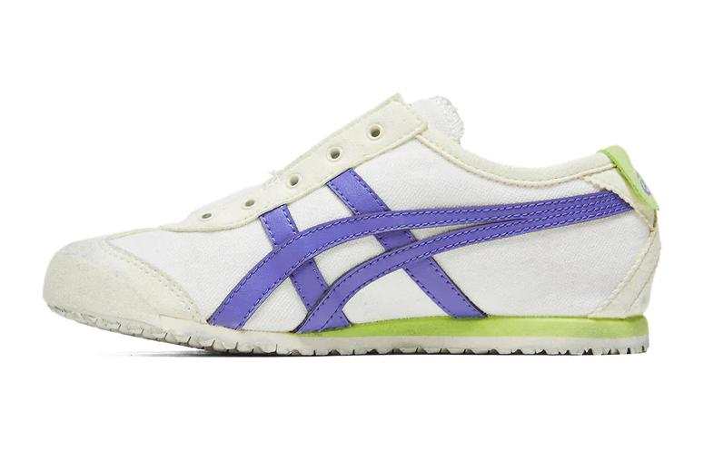 Onitsuka Tiger MEXICO 66 Low top Abrasion Resistant Abrasion Resistant Low top Kids Lifestyle Shoes Beige Blue Kids'