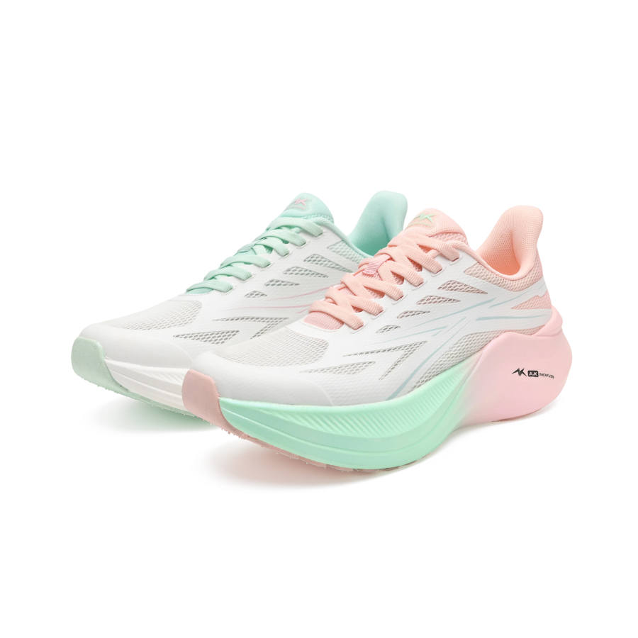 A.Knackfuss Carbon Speed 4.0 Pro Low top Running Shoes Green Pink Mismatched Unisex