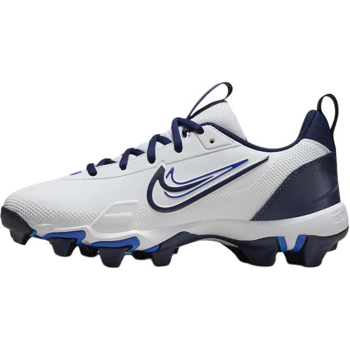 Nike Nike Force Trout 9 Mesh Slip Resistant Abrasion Resistant Low top Kids' Training Shoes White Black Blue Kids'