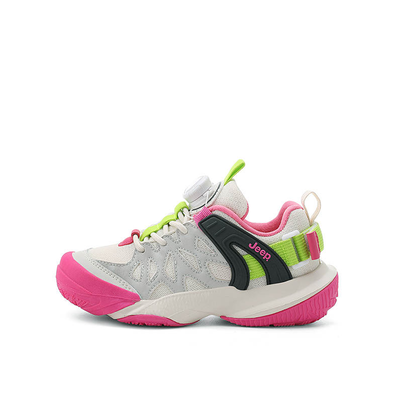 Jeep Synthetic Leather, Textile Kids Lifestyle Shoes Plum Red Kids'