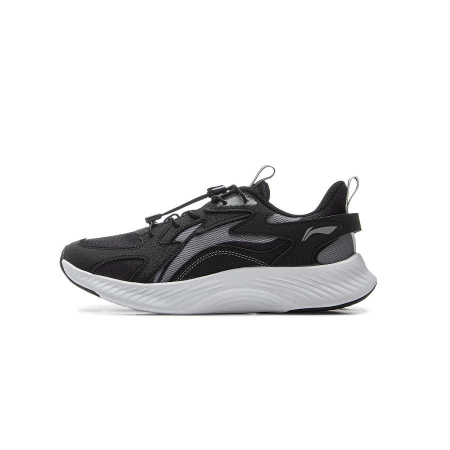 Li-Ning YOUNG Li Ning YOUNG Cushioning Rebound Breathable Casual Shoes Black Gray Teenagers