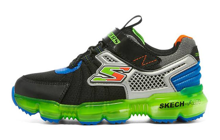 Skechers SKECH AIR Bolt Kids Lifestyle Shoes Black Green Teenagers