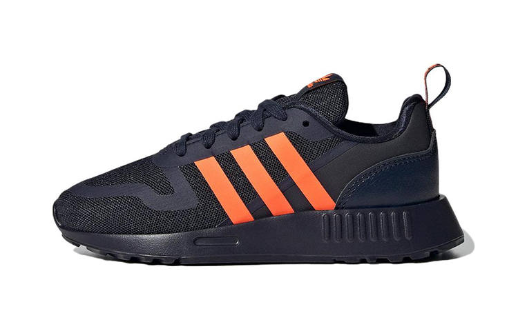 Adidas Originals Multi Durable Breathable Low Top Kids' Running Shoes Blue Orange Children Aged 3 7 Years Old